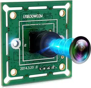 IFWATER USB Camera Module 120 Degree Wide Angle Lens USB Camera 60fps High Speed Camera 10.2Inch Mini Webcam for Industrial Machine Supports Most OS with 3.3ft/1m Cable forRaspberry Pi Jetson Nano