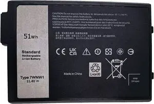 YXKC 7WNW1 Replacement Laptop Battery Compatible with Dell Latitude 5424 5420 Rugged Latitude 7424 Rugged Extreme P137G P85G P86G P137G001 P137G002 P85G001 DMF8C GK3D3 6NNCF DP3KF DMF0C 451-BCHV