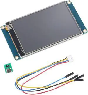 Ferwooh 3.5'' Nextion NX4832T035 HMI Display Module with UART, 480x320 Resolution, 16MB Flash, 2KB RAM, Touch Screen LCD