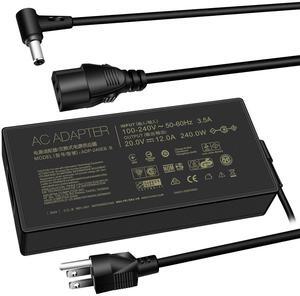 240W Zephyrus Charger ADP-240EB B Fit for ASUS ROG Zephyrus G14 G15 G16 M16, ROG Strix Scar G15 G17 15 17, ROG Flow X16 GV601 Gaming Laptop AC Adapter Power Supply Cord