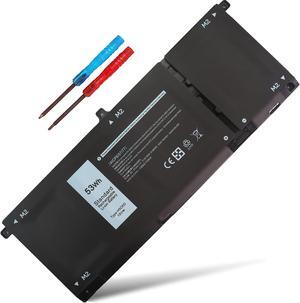 H5CKD Battery 53Wh 15V for Dell Latitude 3410 3510, Inspiron 5300 5301 5401 5402 5408 5409 5501 5502 5509, 5400 5406 7405 2-in-1, 7300 2-in-1 Silver, Vostro 5300 5401 5501, JK6Y6 9077G 7T8CD Notebook