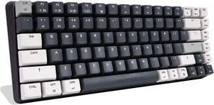Azio Cascade Mechanical Keyboard, 75% Layout, Compact Backlit RGB, Hotswap Switches and Keycaps, USB Wired/Bluetooth Wireless Connection (Gateron Brown Switches) (Galaxy Dark)