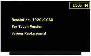 GBOLE 15.6" New Screen Replacement for Dell Inspiron 15 3501 P90F P90F002 P90F004 1C4CW 01C4CW LCD LED Display On-Cell Touch Screen Assembly 40Pin FHD 1920x1080
