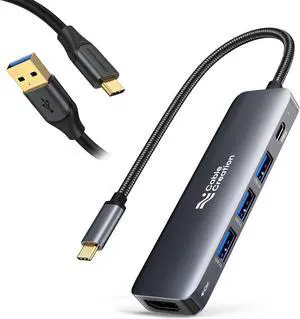 CableCreation USB C to USB A Cable Bundle with 5-in-1 USB C Hub with HDMI, USB 3.0, Power delivery