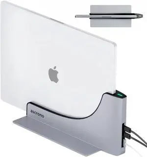 Ascrono Dock for 13" Apple MacBook Air - Docking Station - Connect Dual Displays with Two Thunderbolt 4 USB-C Ports - Mac Docking Station Hub - Supports MacBook Air 13" (M2 2022 & M3 2024)