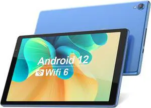 BAKEN Tablet 10 inch Android Tablets, Android 12 Tablet Quad Core Processor (2+2) 4GB RAM 32GB ROM, 1TB Expandable Tablet Computer, 6000mAh Battery, 1280 * 800 IPS Screen, Bluetooth, WiFi (Blue)