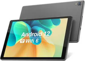BAKEN Tablet 10 inch Android Tablets, Android 12 Tablet Quad Core Processor (2+2) 4GB RAM 32GB ROM, 1TB Expandable Tablet Computer, 6000mAh Battery, 1280 * 800 IPS Screen, Bluetooth, WiFi (Gray)