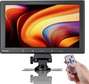 Eyoyo 10 inch Monitor, 1024x600 Small HDMI Monitor, HDMI VGA AV Monitor with Remote Control & Speaker, Portable Display for Gaming Raspi PC DVD Car