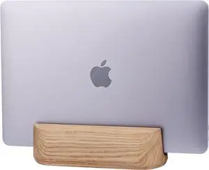 TheHrdwoodCom Laptop Stand Vertical Laptop Holder for Desk - All MacBook Vertical Stand up to 0.7'' Thick - Handmade MacBook Holder of Natural Wood (Single Oak) TheHrdwoodCom Laptop Stand Vertical Laptop Holder for Desk - All MacBook Vertical Stand up to 0.7'' Thick - Handmade MacBook Holder of Natural Wood (Single Oak)