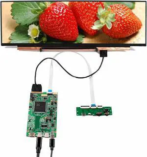VSDISPLAY 14 Inch NV140XTM-N52 IPS LCD Screen 3840x1100 14'' Display Panel with Mini HD-MI Type C LCD Controller Board VS-RT2795T4K-V5