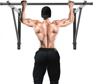 Ecotric Wall Mounted Pull Up Chin Up Bar Heavy Duty Gym Workout Fitness Home Mount Fitness 500lbs
