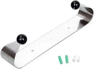 Ecotric Paper Towel Holder for Kitchen, Under Cabinet, Secure Screw Mounting, Silver Stylish Stainless Steel, Convenient Rollable Design