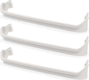Ecotric 2 x 240534901 & 1 x 240534701(Middle) Refrigerator Door Shelf Rack Bar Compatible with Frigidaire Kenmore Refrigerator Door Shelf Retainer Bar Replace for AP3214631 PS734936 948952 AP3214630