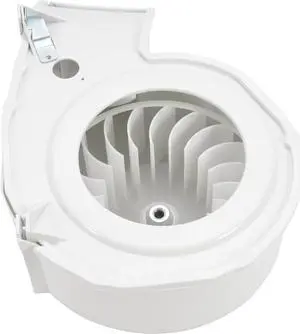 Ecotric  Dryer Blower Wheel and Housing Compatible with Specific Electrolux and GE Dryer Models Including Frigidaire WE14X10025 131775610 AP2107606 AP2619879 PS418726 PS266048 Replacement White