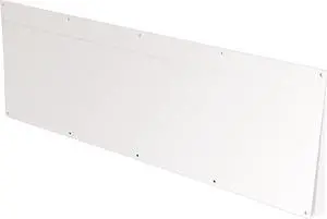 Ecotric 34 X 12 Stainless Steel Door Kick Plate, Rectangular Kick Plate, Mop Plate Protection Plate, Silvery Easy-to-Clean Robust Protection for Indoor Outdoor -12" x 34" x 3/64"
