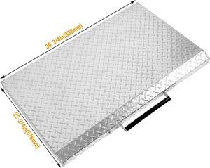 Ecotric Griddle Cover Compatible with 36 Inch Blackstone Grill Griddle Lid Hard Cover with Stainless Steel Handle for Outdoor BBQ Hood Blackstone Griddle Accessories Waterproof Silvery Aluminum