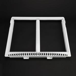 Ecotric 240364790 AP4393266 240364718 Crisper Pan Shelf Frame Cover W/O Glass Compatible with Electrolux Frigidaire Refrigerator Drawer Cover White 240364729 240364716 240364796 1512533 Replacement