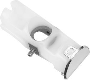 Ecotric DA61-07540A Freezer Handle Support Kit Compatible with Samsung Refrigerator White+Silvery Plastic Zinc Aluminum Alloy Chrome Replacement only AP5578979 3160453 PS4145181