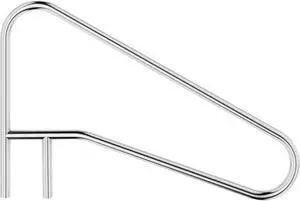 Ecotric Pool Handrail Grab Rail, Swimming Pool Bend Handle Stair Rail for Inground Pool 49.5"X35.5" Stainless Steel 300lbs Load Capacity