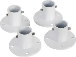 Ecotric Aluminum Slide Deck Flange w/Flange Bolt for Inground Swimming Pools Diameter of 1 7/8" (1 Pack)