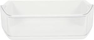 Ecotric WPW10493524 7WF736SDAM10 Replacement Refrigerator Door Shelf Compatible with Whirlpool W10493524 WRF736SDAB10 WRF736SDAF10 Refrigerator Door Bin White+Clear Plastic