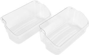 Ecotric 240324502 AP2549806 Replacement Refrigerator Door Bin Shelf Compatible with Frigidaire Kenmore Electrolux Refrigerator Replacement for 844402 PS429767 AP429767 2 PCS Clear