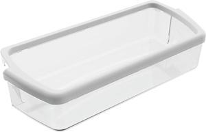 Ecotric W10321304 WPW10321304 AP6019471 1 PC Refrigerator Door Shelf Compatible with Whirlpool Refrigerator 2171046 2171047 2179574 PS11752778 Replacement only PC Plastic Clear Door Bin Shelf -1 PC