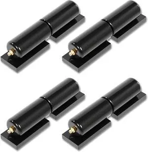 Ecotric 7" Heavy Duty Barrel Hinge for Swing Gates Doors Weld on 900 Lbs Weight Capacity Steel Gate Hinges Trailer Ramp Gate Hinges Black -4 Pcs