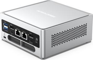 MINISFORUM NAB6 Lite Mini PC Core i5-12600H(12C/16T, up to 4.5 GHz) Mini Computer 16GB RAM + 500GB SSD, 2xHDMI + 2xUSB-C 4K@60Hz Outputs, 2x2.5G LAN, 4xUSB3.2, Intel Iris Xe Graphics Desktop Computer