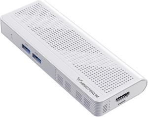 MINISFORUM S100 Mini PC Stick 12th Gen Alder Lake N100(up to 3.4GHz) Micro PC, LPDDR5 8GB RAM UFS2.1 128GB, 1x HDMI, 1x USB-C Output, 2X USB3.2, 2.5G RJ45 Port, PD 65W Power Adapter Micro Computer