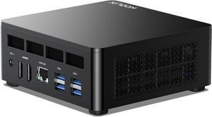 AD78 Mini PC AMD Ryzen 7 7840HS Mini Computer 32GB DDR5  1TB PCIe40 SSD 2x HDMI  2x USB4 8K Outputs 2x SSD Slot WiFi 6E BT53 25G LAN 4x USB32 Port AMD Radeon 780M Graphics Desktop Computer