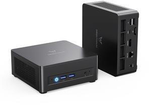 MINISFORUM UM760 Slim Mini PC AMD Ryzen 5 7640HS 6C/12T Desktop Computer, DDR5 32G RAM+1TB SSD, HDMI/DP/USB4 8K@60Hz Output, 1X 2.5G RJ45 Port, 4X USB Port, Dual Band WiFi, AMD Radeon 760M Graphics