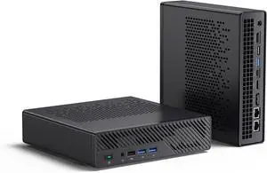 MINISFORUM MS-A1 Mini Workstation AMD Ryzen 9 9950X(16C/32T, up to 5.7GHz) 64GB RAM 2TB SSD Mini PC, HDMI/DP/USB-C Triple Display Mini PC, 2x2.5G LAN Port, 4X PCIe SSD Slot, AMD Radeon Graphics