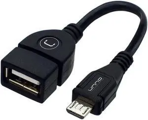 Adapter Micro USB OTG - Micro USB B male to USB A female connectors