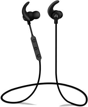 Sports Earbuds, Wireless Bluetooth, Sweat Proof, Digital Volume Control and built-in Microphone, Soft silicone ear tips. Playback time: Up to 6 hours.