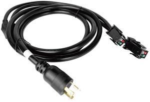 L6-30P to Dual P13 (PA45) Connectors, 6ft Heavy-Duty Splitter Cable for Bitmain Antminer & ASIC Miners. Run 2 miners off 1 power cord