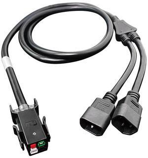 P13 to Dual IEC C13 Power Cord Y-Splitter 6ft  20A 240V | Power Antminer from two C14 PDU Outlet