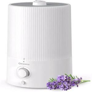 4L Top Fill Ultrasonic Cool Mist Humidifiers for Bedroom, with Oil Diffuser and Nightlight, for Baby Nursery & Plants, for Large Room, Lasts Up to 50 Hours, Auto Shut-Off