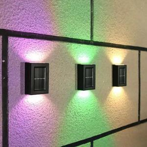 Outdoor Solar Deck Lights Path Garden Patio Pathway Stairs Step Fence Lamp 2pcs