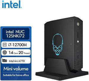 Intel nuc barebones pc NUC12SNKI7 Mini PC, Intel Core i7-12700H Upto  4.7GHz, Intel® Arc A770M 16GB GDDR6,HDMI 2.1 TMDS DP  2.0.Wi-Fi6E,Bluetooth5.2,Including 1t SSD,32GB - Newegg.com