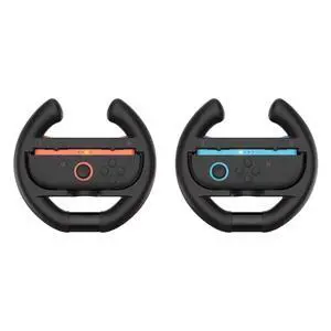 Racing Wheel Set for Switch 2 Joy-C on, 2-Pack Steering Wheel Controller Grips for Mario Kart (3195)