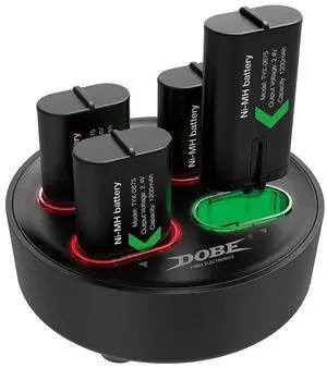 GAMFAMI Rechargeable Battery Packs for Xbox One/Xbox Series X|S, 4 X 1200mAh Xbox One Controller Battery Packs, Rechargeable Batteries with Charging Station for Xbox One/One S/One X/One Elite