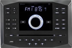 Jensen JWM62A AM|FM|DVD|CD|USB|AUX|App Ready Bluetooth RV Wallmount Stereo w/ App Control, 3-Speaker Zones / 8 Speaker Output 8X 6 Watt, Receives Bluetooth Audio (A2DP) & Controls (AVRCP) from Devices