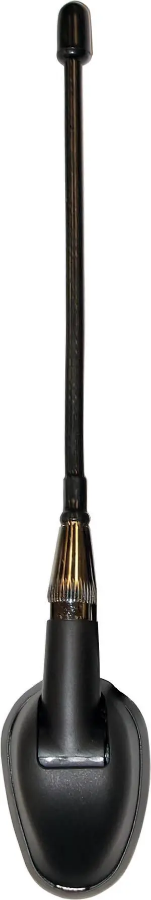 Jensen JAN139 6" Heavy-Duty Universal Top / Side Mount Rubber Mast Antenna with Attached 39" Cable, Water Tight Mounting, Mounting Base 90 Degrees adjustable, 5.9" Rubber Mast Prevents Breakage, Black