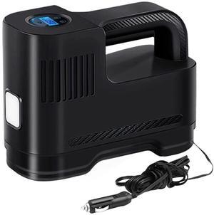 Cordless Tire Inflator Air Pump, 20V Rechargeable Air Compressor with Digital Pressure Gauge and 12V Car Power Adapter, Portable