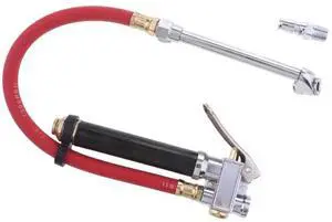 Tire Inflator Pressure Gauge 120 PSI Air Compressor Accessories Heavy Duty Red