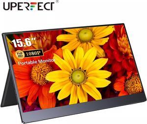 UPERFECT 15.6" FHD Portable Monitor PC Screen HDMI USB C Monitor with Smart Case