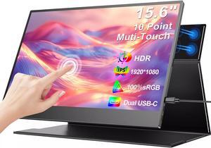 UPERFECT 15.6'' Touchsreen Portable Monitor USB C HDMI Screen For Laptop PC PS6 100%s RGB