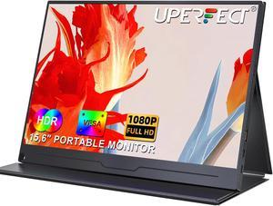 UPERFECT Portable Monitor for Laptop and Mini PC,15.6-inch 1080P Matt A+ Screen with USB Type-C and HDMI