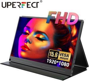 UPERFECT Portable Monitor 156 1080P FHD 350 Nits Brightness Computer Display HDMI USB TypeC with Speakers for Laptop PC Cellphone Xbox